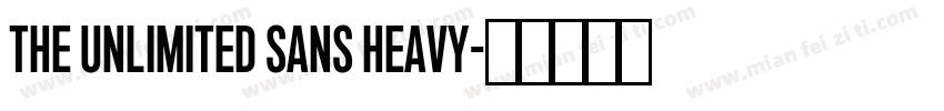 The Unlimited Sans Heavy字体转换